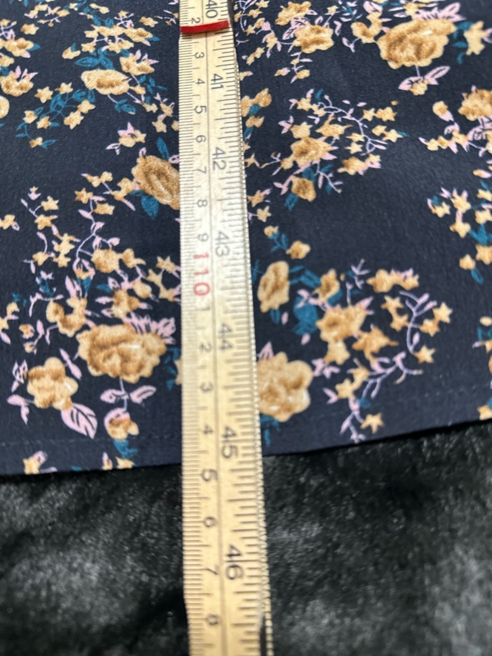 Emery Rose High Neck Sleeveless Navy Floral Midi Dress with Elastic Waist xl - Picture 6 of 10